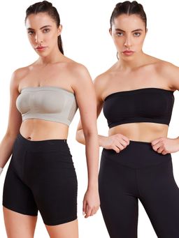 G Heist - Multi-Color Lightly Padded Strapless Bras for Women (Pack of 2)