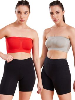G Heist - Multi-Color Lightly Padded Strapless Bras for Women (Pack of 2)