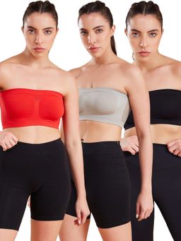 G Heist - Lightly Padded Strapless Bras for Women (Pack of 3)