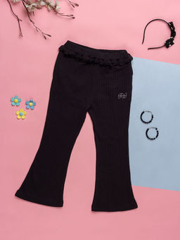 Purple United Kids - Girls Black Trousers