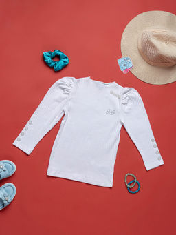 Purple United Kids - Girls White Top