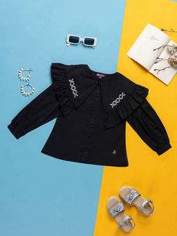 Purple United Kids - Girls Black Top