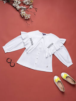 Purple United Kids - Girls White Top