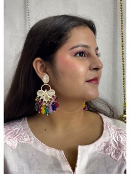 ISHKAARA - Multi Kundan with Pearl Festive Earrings