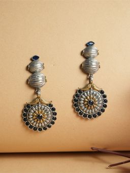 VIRAASI - Dual Tone Oxidised Earrings