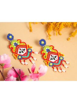 VIRAASI - Handcrafted Beaded Navratri Earrings