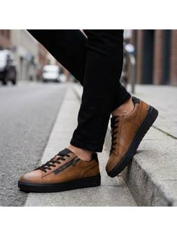Bugatti - Men Gunter Evo Cognac Comfort Sneakers