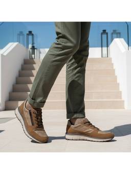 Bugatti - Men Sonic Exko Brown Comfort Sneakers