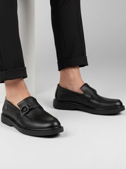 BUCKAROO - Jaripeo Vegan Leather Loafers for Men Black AURON