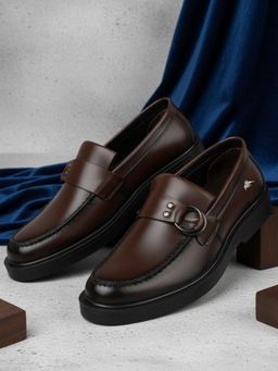 BUCKAROO - Jaripeo Vegan Leather Loafers for Men Brown AURON