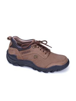 BUCKAROO - Brown Genuine Leather Sneakers for Men ALFIE