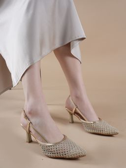 Drop Bold - Women Gold Stilettos Heels