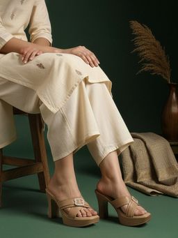 Iconics - Women Brown Block Heels