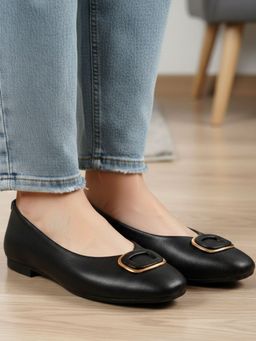Iconics - Women Black Ballerinas