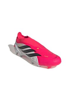 adidas - Men Pink PREDATOR LEAGUE Laceless Firm Ground Football Shoes