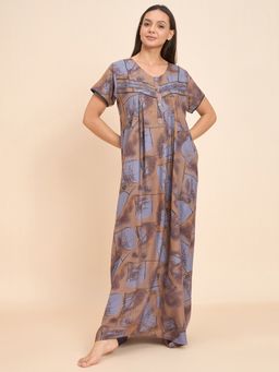 Sweet Dreams - Women Printed Full Length Nightdress