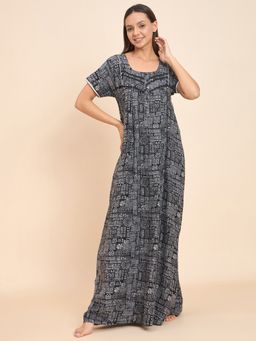 Sweet Dreams - Women Printed Full Length Nightdress