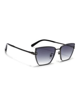 Voyage - Cateye Sunglasses for Women (Black & Clear Lens|Grey Frame)