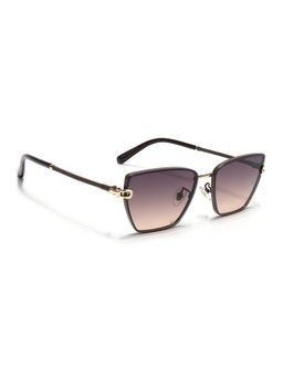Voyage - Cateye Sunglasses for Women (Black & Brown Lens|Brown Frame)