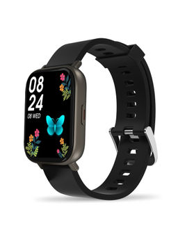 Portronics - Kronos Y1 Smartwatch with 1.7"(4.44 cm) Screen,Sleep Tracking,Heart Rate Monitor-Black