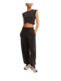 Free People Movement - Black Hot Shot Crossover Crop Top and Pant