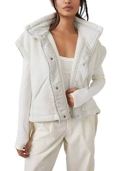 Free People Movement - White Scout It Out Vest Jacket