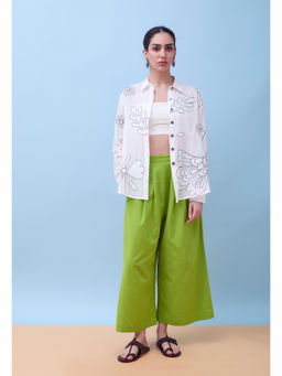 Mantra - Women Green Pure Cotton Floral Co-ord Set