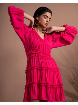 TRISARA - Rosaline A Line Mini Dress