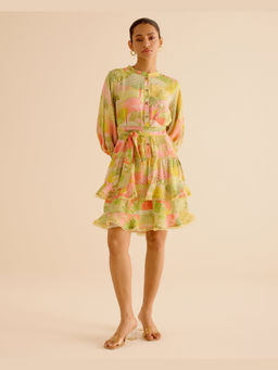 TRISARA - Wildflower Layered A Line Mini Dress