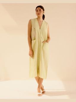 TRISARA - Sunflower Petal A Line Midi Dress