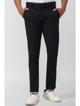 Simon Carter - Men Black Stripes Trousers