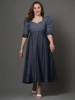 STYLLEY - Valora Denim Midi Dress