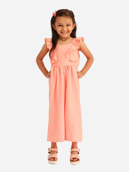Tic Tac Toe Kids - Girls Frilled and Flared Jumpsuit