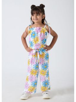 Hopscotch - Bow Applique Floral Printed Co-Ord Set