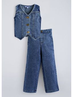 Hopscotch - Pure Cotton Denim Co-Ord Set