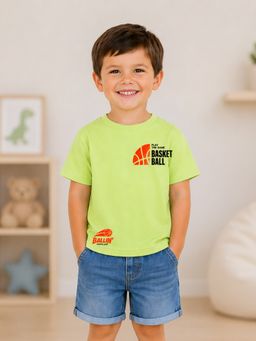 Kidbea - Premium Basketball Bamboo Graphic T-Shirt For Kids