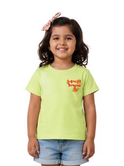 Kidbea - Premium Tangerine Bamboo Graphic T-Shirt For Girls