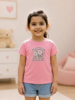 Kidbea - Premium Flower Bamboo Graphic T-Shirt For Girls