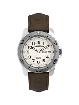 Timex - Men Expedition 40 mm Natural White Dial Analog Watch (T46681) (M)