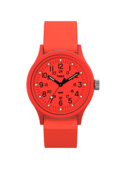 Timex - Men Military 36 mm Orange Dial Analog Watch (TW2W91300) (M)
