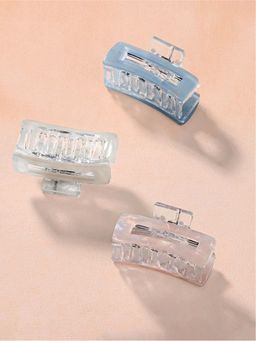 Hair Drama Co. - Women Multi-Color Claw Clip (Pack of 3)