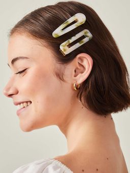 Accessorize London - Women Green Slides (Set of 2)