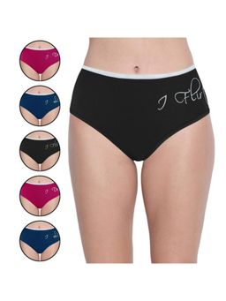 Bodycare - Women's Solid Color Cotton Panty in Pack of 6 - Multi-color