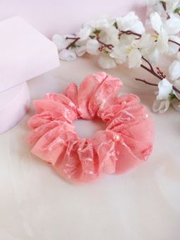 Soho Boho Studio - Peach Net Scrunchie