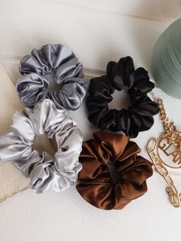 Soho Boho Studio - Omg Neutral Combo Scrunchies Pack Of 4
