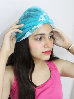Soho Boho Studio - Mermaid Net Turban Headband Sequence Inside