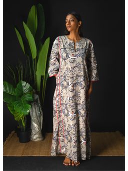 Azurina - Grey Arya Crayon Cranes Night Dress