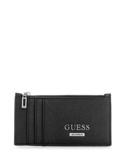 Guess - Issa Slg Credit Card Zip Wallet - Black