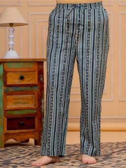 ARAMYA - Multi-Color Soft Cotton Striped Pant