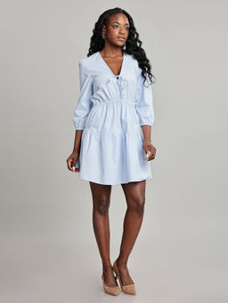 Tommy Hilfiger - Blue Women's Solid Dress